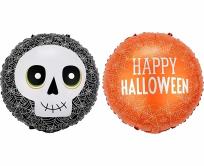 Opakowanie Balon foliowy Czaszka Happy Halloween 46cm