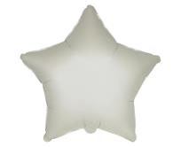 Opakowanie Balon foliowy Gwiazda satynowy pastel kremowy 45cm