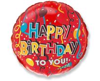 Opakowanie Balon foliowy Happy Birthday 45cm