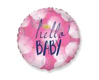Opakowanie Balon foliowy Hello Baby Girl 45cm