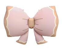 Opakowanie Balon foliowy Kokarda różowa 68x47cm