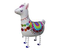 Opakowanie Balon foliowy Lama biała chodząca 67x75cm