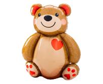 Opakowanie Balon foliowy Miś z serduszkiem 48x65cm