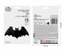 Opakowanie Balon foliowy Nietoperz czarny 46x100cm