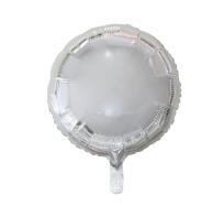 Opakowanie Balon foliowy Okrągły srebrny 45cm
