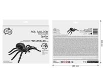 Opakowanie Balon foliowy Pająk czarny stojący 196x156x46cm