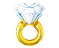 Opakowanie Balon foliowy Pierścionek złoty 42x58cm