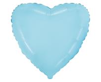 Opakowanie Balon foliowy Serce (niebieskie delikatne 45cm