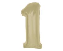 Opakowanie Balon foliowy Smart cyfra 1 matowa latte 92cm