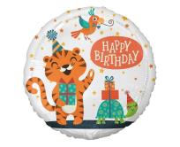 Opakowanie Balon foliowy Tygrysek Happy Birthday 45cm