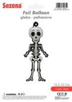Opakowanie Balon Halloween Szkielet 76x35cm