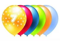 Opakowanie Balon metalik 7 mix kolorów 5szt