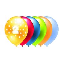 Opakowanie Balon metalik nadruk 2 mix kolor 5szt