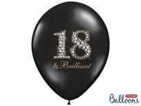 Opakowanie Balony 30cm 18 & Brilliant Black 50szt