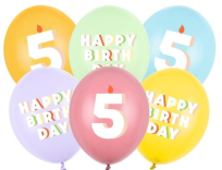 Opakowanie Balony 5 mix 30cm 6szt
