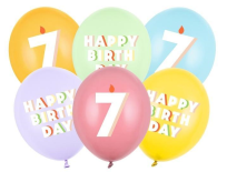 Opakowanie Balony 7 mix 30cm 6szt