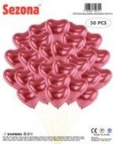 Opakowanie Balony chromowane Serca 25cm 50szt