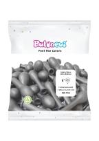 Opakowanie Balony lateksowe Metallic srebrne 12cm 100szt