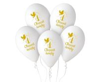 Opakowanie Balony pastel premium hel Chrzest (świeca) 32cm 5s