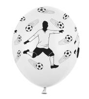 Opakowanie Balony Piłkarz i piłki White Pastel 30cm 6szt