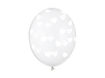 Opakowanie Balony Serduszka Crystal Clear 30cm 6szt
