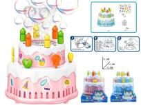 Opakowanie Bańki mydlane Tort urodzinowy 70ml światło muzyka