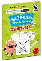 Okładka książki Bazgraki uczą się rysować. Zwierzęta. Kapitan Nauka