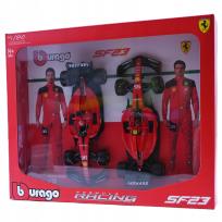 Opakowanie Bburago Model 1:24 Ferrari SF-23 Leclerc Sainz zestaw bolidów F1 18-26817