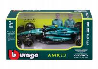 Opakowanie Bburago Model 1:43 BOLID F1 Aston Martin AMR23 2023 Fernando Alonso