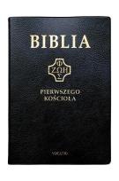 Okładka książki Biblia pierwszego Kościoła czarna