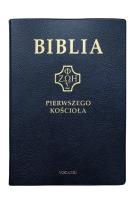 Okładka książki Biblia pierwszego Kościoła granatowa