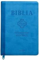 Okładka książki Biblia pierwszego Kościoła z paginat. błękitna