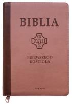 Okładka książki Biblia pierwszego Kościoła z paginat. róż wenecki
