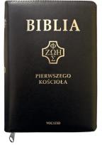 Okładka książki Biblia pierwszego Kościoła z paginat. suwak czarna