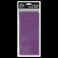 Opakowanie Bibuła 50x70 cm Fioletowa 6 arkuszy