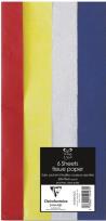 Opakowanie Bibuła 50x70 cm mix 4 kolory 6 arkuszy
