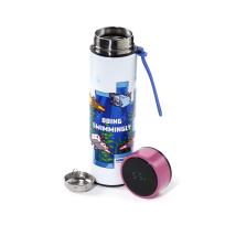 Opakowanie Bidon 450ml Minecraft Axolotl z termometrem BOT344