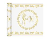 Opakowanie Bieżnik Komunia Święta biało-złoty 33x200cm