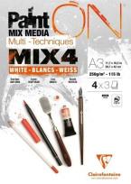 Opakowanie Blok A3 białych papierów mix4 250g 12ark