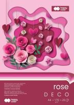 Opakowanie Blok Hobby Deco Rose A4 170g. 20ark. 5 kolorów Happy Color