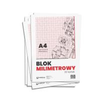 Opakowanie Blok milimetrowy A4/20K 80g (10szt)