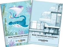 Opakowanie Blok techniczny kolorowy A3/10K Creatinio (10szt)
