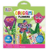Opakowanie Blok z naklejkami i arkuszami do origami Kwiaty