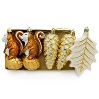 Opakowanie Bombki na choinkę 6szt Wiewiórka, szyszki