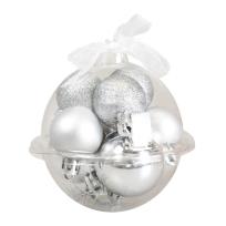 Opakowanie Bombki srebrne 9szt