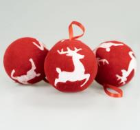 Opakowanie Bombki welurowe 4szt