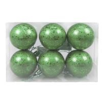 Opakowanie Bombki z efektem rosy szałwiowe 6szt