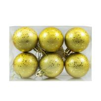 Opakowanie Bombki z efektem rosy złote 6szt