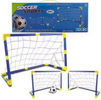 Opakowanie Bramka piłkarska z piłką i pompką 2w1