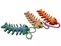 Opakowanie Brelok 3D szkielet ryby z zawieszką MIX